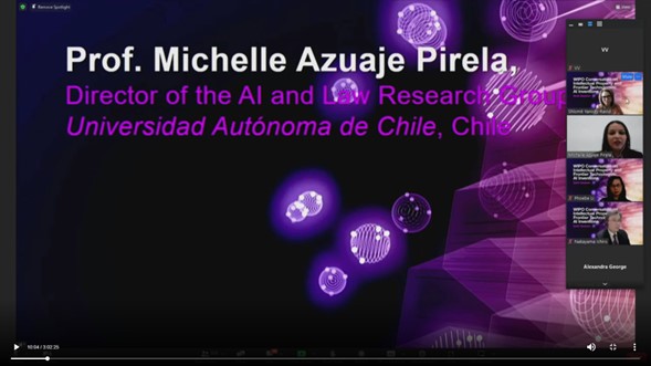 Profesora Michelle Azuaje Pirela participó en el Diálogo de la OMPI Sobre Propiedad Intelectual y Tecnologías de Vanguardia