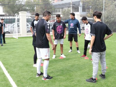 Nueva cancha de fútbol recreativo del Campus El Llano Subercaseaux 