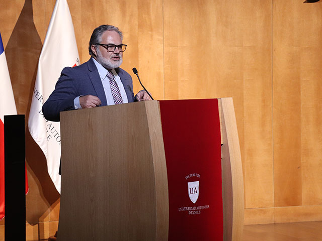 Con discurso del Rector Dr. iur. Teodoro Ribera y una charla magistral del presidente de la CNA se celebró la inauguración del Año Académico 2023 en Sede Santiago 
