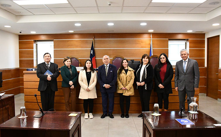Estudiantes de 5° año de la carrera de Derecho visitaron las dependencias de la Corte de Apelaciones de San Miguel 