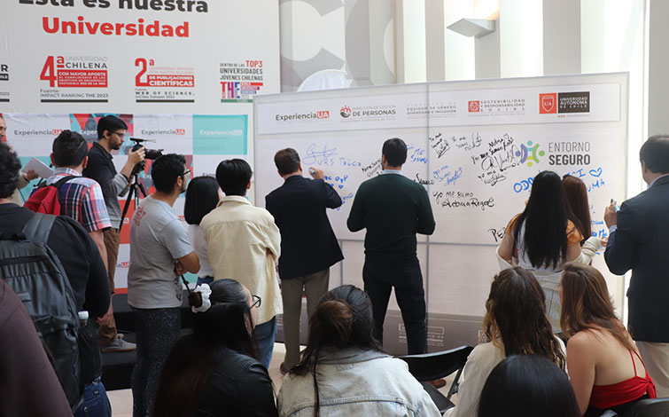 Universidad Autónoma de Chile oficializó lanzamiento de campaña “Entorno Seguro” en su Sede Santiago 