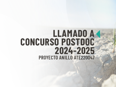 Llamado a concurso Postdoc 2024-2025 de Proyecto Anillo ATE220047