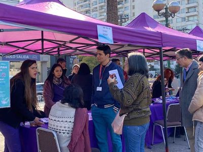 Estudiantes y profesionales de la Universidad Autónoma de Chile fueron protagonistas en Feria de Salud realizada en San Miguel