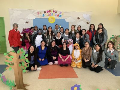 Estudiantes de Pedagogía en Educación Parvularia contagiaron de alegría a pequeños de Jardín Infantil en Temuco