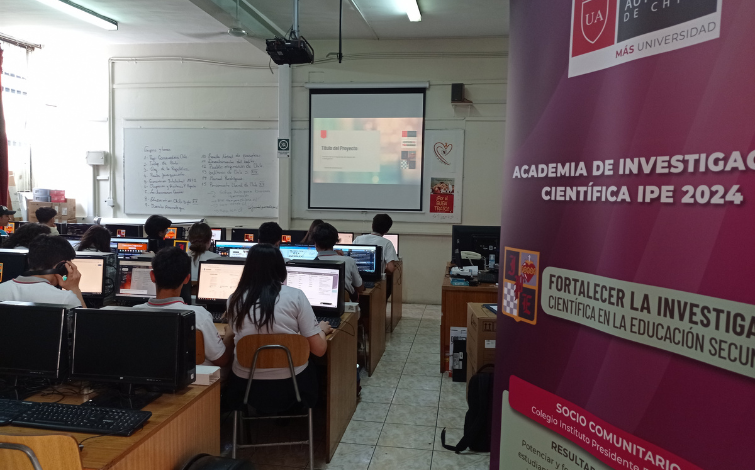 Proyecto “Fortalecer la Investigación Científica en la Educación Secundaria” impacta en estudiantes del Colegio Instituto Presidente Errázuriz 